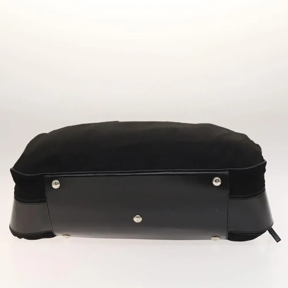 GUCCI Boston Bag Cotton Black Silver 010 1553 010 1553